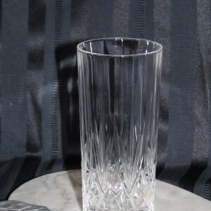 Vaso alto tallado – Estilo diamante