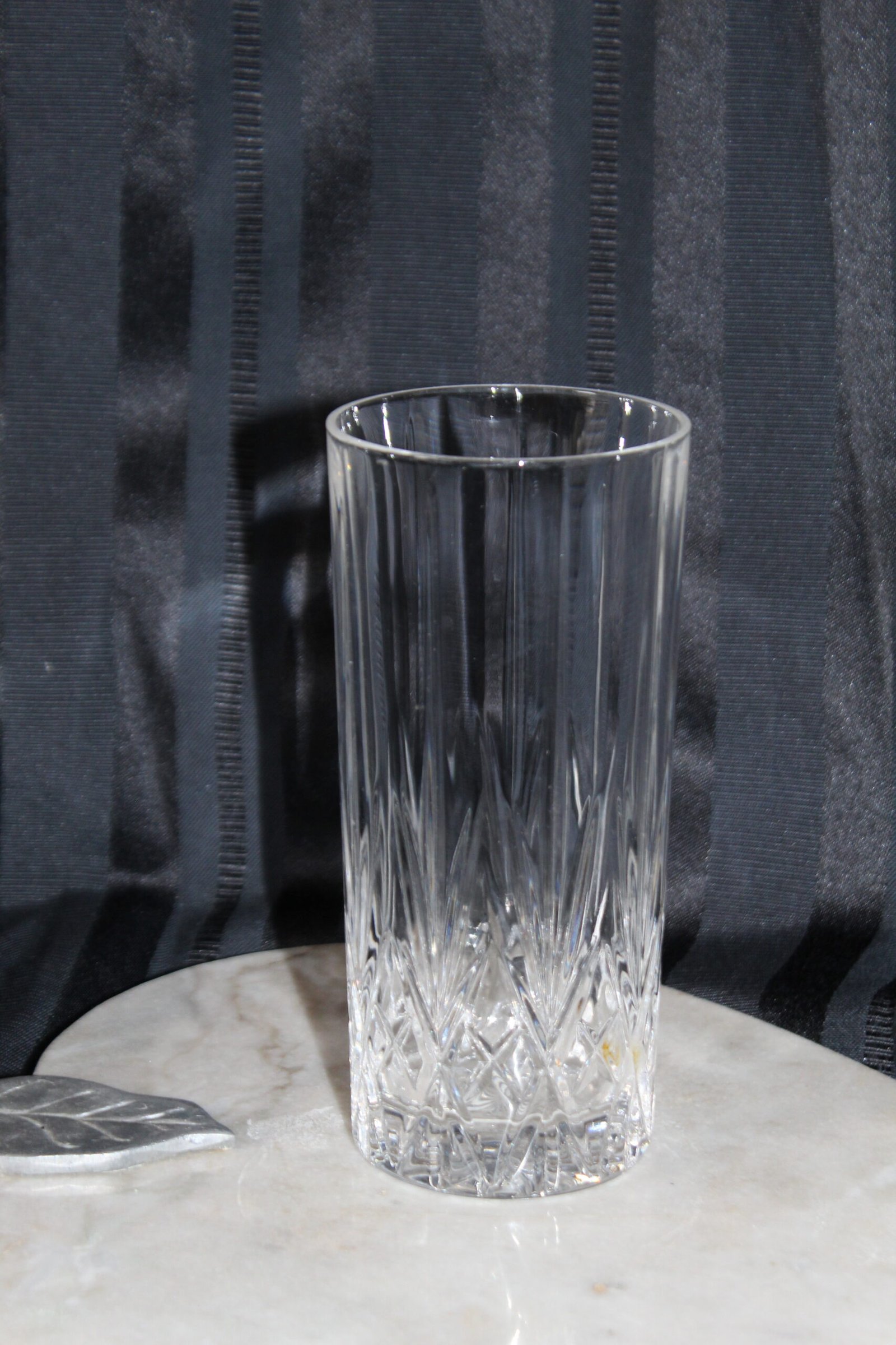 Vaso alto tallado – Estilo diamante